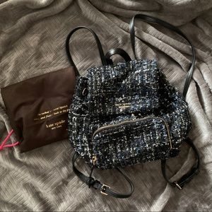 ♠️KATE SPADE tweed backpack